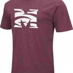 Colosseum Men's Morehouse College Maroon Tigers Maroon Dual Blend T-Shirt