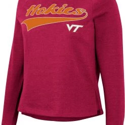 Colosseum Women's Virginia Tech Hokies Maroon Already Did Pullover Sweatshirt