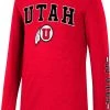 Colosseum Youth Utah Utes Crimson Roof Top Longsleeve T-Shirt For Boys'