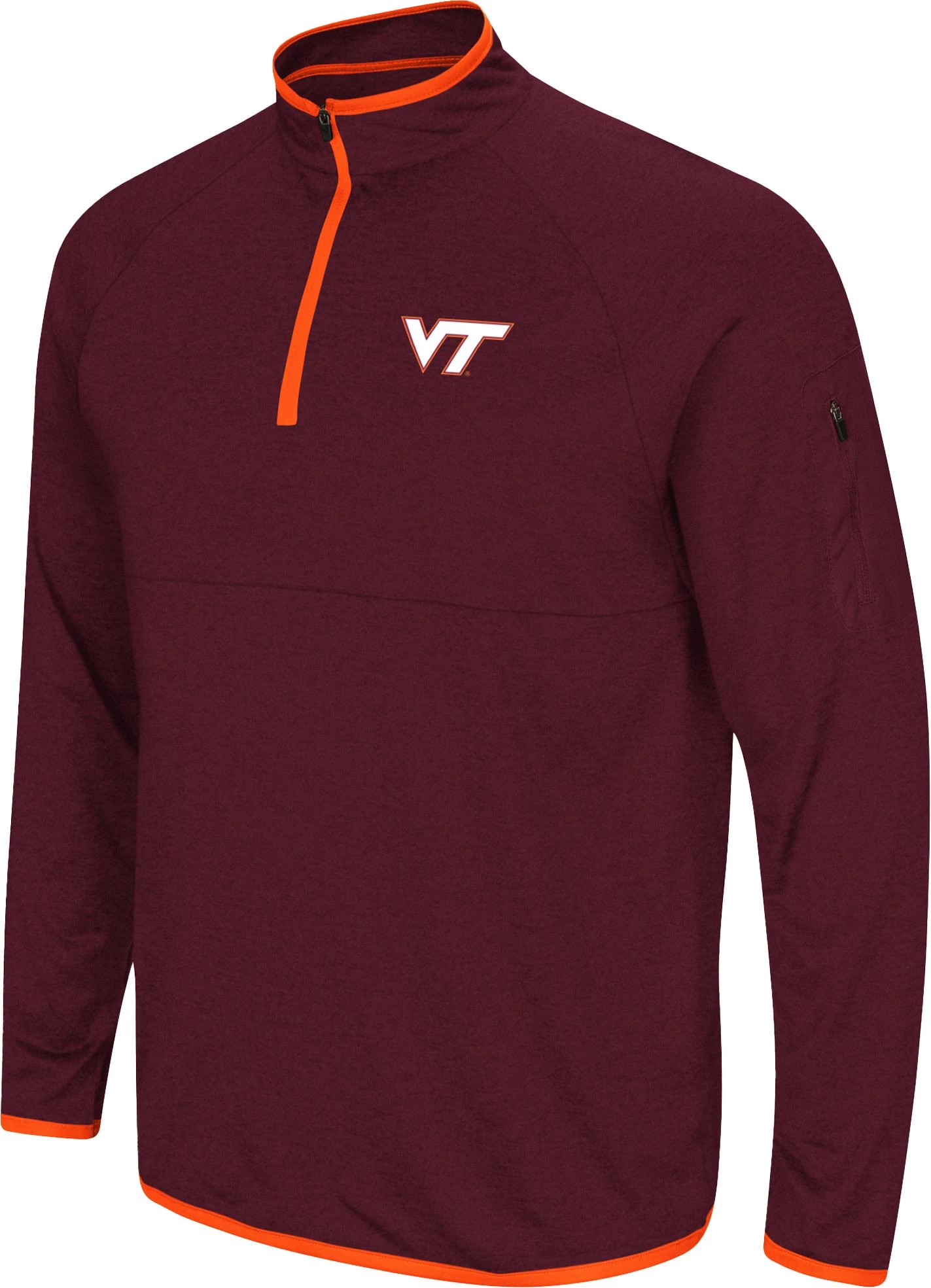 Colosseum Men's Virginia Tech Hokies Maroon Rival 1/4 Zip Jacket 1 Colosseum Men's Virginia Tech Hokies Maroon Rival 1/4 Zip Jacket