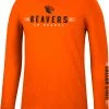 Colosseum Men's Oregon State Beavers Orange Spackler Longsleeve T-Shirt