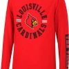 Colosseum Youth Louisville Cardinals Cardinal Red Long Sleeve Trolley T-Shirt For Boys'
