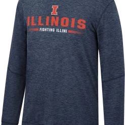 Colosseum Men's Illinois Fighting Illini Blue Tournament Long Sleeve T-Shirt