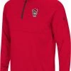 Colosseum Men's NC State Wolfpack Red Rival 1/4 Zip Jacket