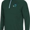 Colosseum Men's Tulane Green Wave Green Rival 1/4 Zip Jacket