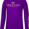 Colosseum Men's James Madison Dukes Purple Spackler Longsleeve T-Shirt
