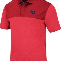 Colosseum Men's Dayton Flyers Red Links Polo