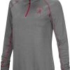 Colosseum Women's Alabama Crimson Tide Gray Stingray 1/4 Zip Jacket