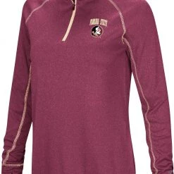 Colosseum Women's Florida State Seminoles Garnet Stingray 1/4 Zip Jacket