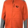 Colosseum Men's Oregon State Beavers Orange Playin Full Zip Jacket