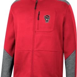 Colosseum Men's NC State Wolfpack Red Playin Full Zip Jacket