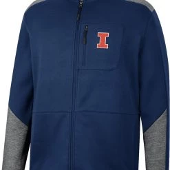 Colosseum Men's Illinois Fighting Illini Navy Playin Full Zip Jacket