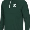 Colosseum Men's Eastern Michigan Eagles Green Rival 1/4 Zip Jacket