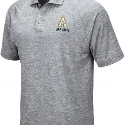 Colosseum Men's Appalachian State Mountaineers Grey Wedge Polo