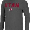 Colosseum Men's Utah Utes Grey Dragon Long Sleeve Thermal T-Shirt