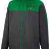 Colosseum Men's Oregon Ducks Grey Hooded Windbreaker