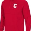 Colosseum Men's Cornell Big Red Red Rival 1/4 Zip Jacket