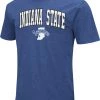 Colosseum Men's Indiana State Sycamores Sycamore Blue Dual Blend T-Shirt