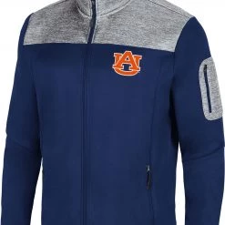 Colosseum Men's Auburn Tigers Blue Third Wheel Full-Zip Jacket