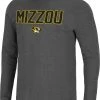Colosseum Men's Missouri Tigers Grey Dragon Long Sleeve Thermal T-Shirt
