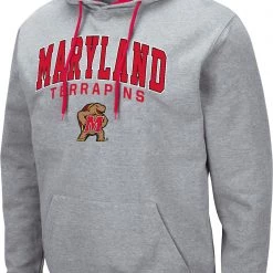 Colosseum Men's Maryland Terrapins Grey Promo Hoodie