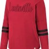 Colosseum Women's Louisville Cardinals Cardinal Red Earth Longsleeve T-Shirt