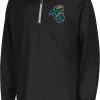Colosseum Youth Coastal Carolina Chanticleers Black Draft 1/4 Zip Jacket For Boys'