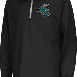 Colosseum Youth Coastal Carolina Chanticleers Black Draft 1/4 Zip Jacket For Boys'