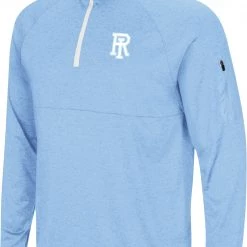 Colosseum Men's Rhode Island Rams NavyBlue Rival 1/4 Zip Jacket