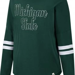 Colosseum Women's Michigan State Spartans Green Earth Longsleeve T-Shirt