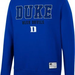 Colosseum Men's Duke Blue Devils Duke Blue Scholarship Pullover Sweatshirt