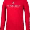 Colosseum Men's Ohio State Buckeyes Scarlet Spackler Longsleeve T-Shirt