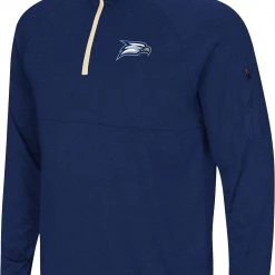Colosseum Men's Georgia Southern Eagles Navy Rival 1/4 Zip Jacket