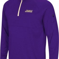 Colosseum Men's James Madison Dukes Purple Rival 1/4 Zip Jacket