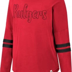 Colosseum Women's Rutgers Scarlet Knights Scarlet Earth Longsleeve T-Shirt