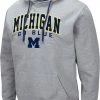 Colosseum Men's Michigan Wolverines Grey Promo Hoodie
