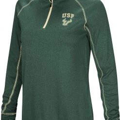Colosseum Women's South Florida Bulls Green Stingray 1/4 Zip Jacket