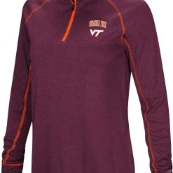 Colosseum Women's Virginia Tech Hokies Maroon Stingray 1/4 Zip Jacket