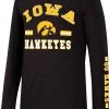Colosseum Youth Iowa Hawkeyes Black Roof Top Longsleeve T-Shirt For Girls'