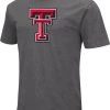Colosseum Men's Texas Tech Red Raiders Grey Dual Blend T-Shirt