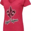 Colosseum Women's Louisiana-Lafayette Ragin' Cajuns Red Dual Blend V-Neck T-Shirt