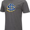 Colosseum Men's South Dakota State Jackrabbits Grey Dual Blend T-Shirt