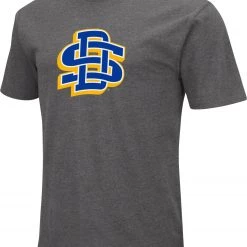 Colosseum Men's South Dakota State Jackrabbits Grey Dual Blend T-Shirt