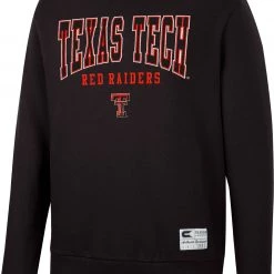 Colosseum Men's Texas Tech Red Raiders Black Scholarship Pullover Sweatshirt