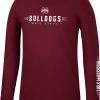 Colosseum Men's Mississippi State Bulldogs Maroon Spackler Longsleeve T-Shirt