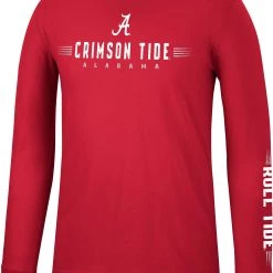 Colosseum Men's Alabama Crimson Tide Crimson Spackler Longsleeve T-Shirt