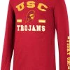 Colosseum Youth USC Trojans Cardinal Roof Top Longsleeve T-Shirt For Boys'