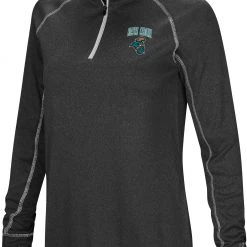 Colosseum Women's Coastal Carolina Chanticleers Black Stingray 1/4 Zip Jacket