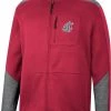 Colosseum Men's Washington State Cougars Crimson Playin Full Zip Jacket