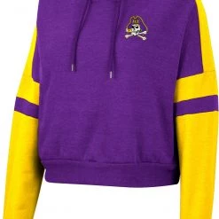 Colosseum Women's East Carolina Pirates Purple Paris Pullover Hoodie